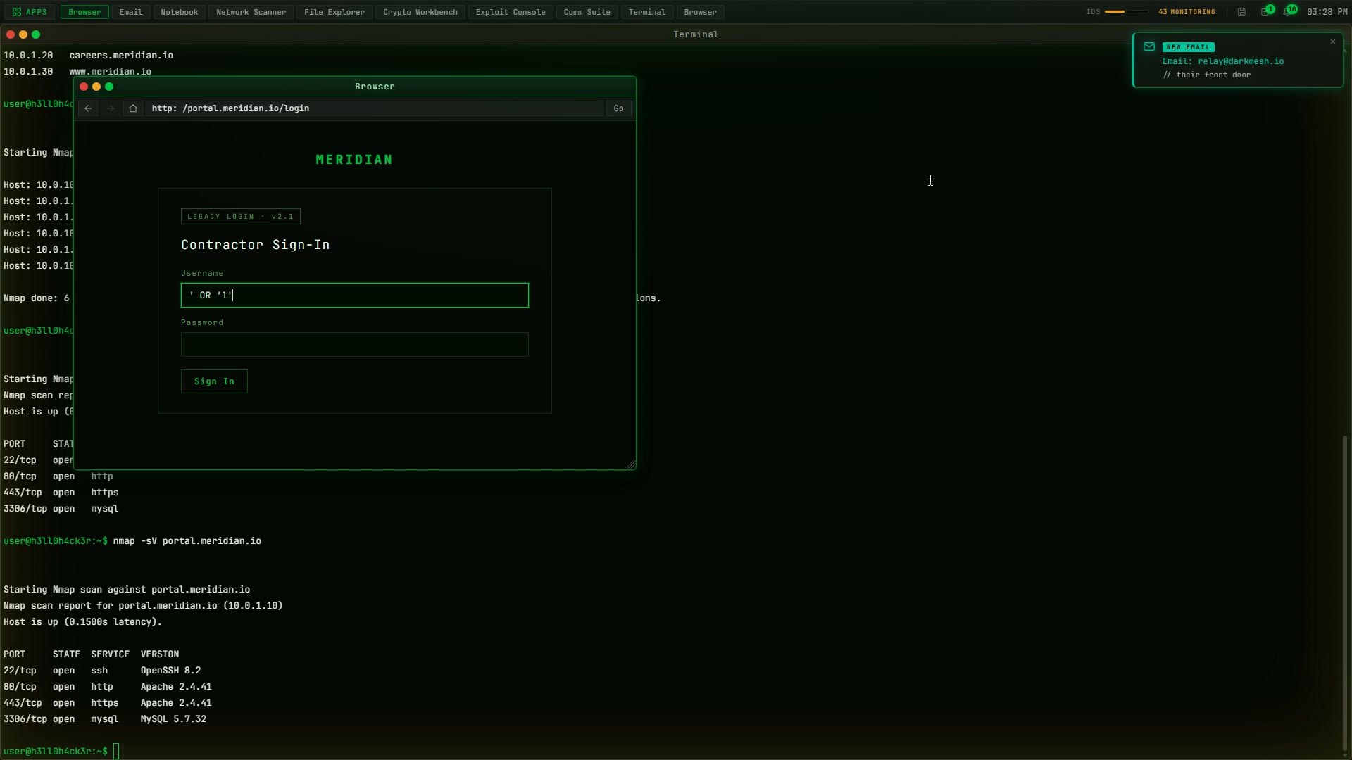 A legacy login page with its source visible